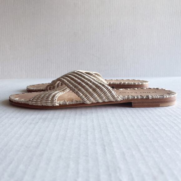 Jenni Kayne Raffia Crossover Sandal in Natural Size 37 - Picture 4 of 10